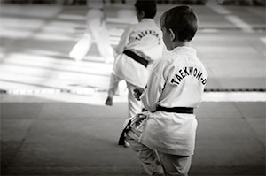 Taekwondo match